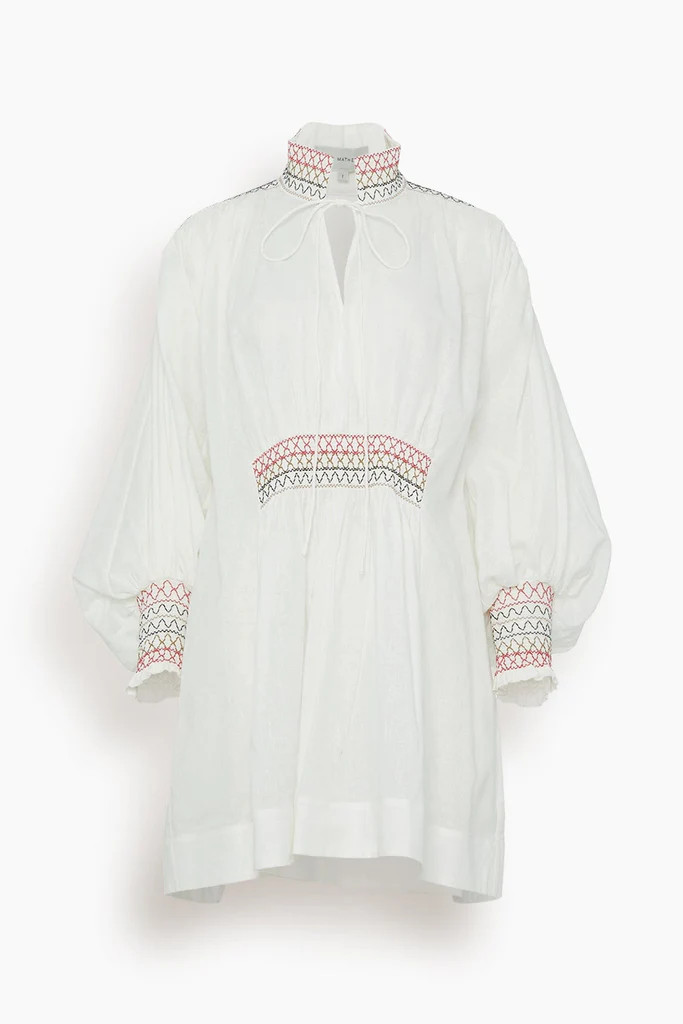 Blossom Mini Dress in Natural | Hampden Clothing
