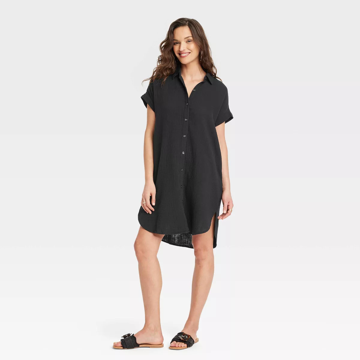 Women's Short Sleeve Mini Shirtdress - Universal Thread™ | Target