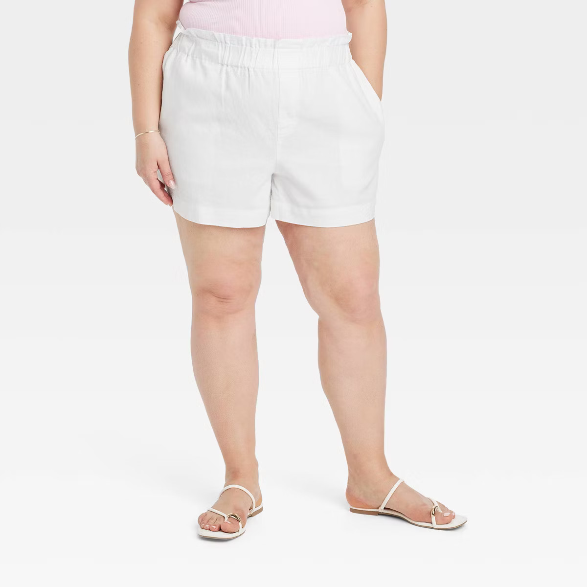 Women's High-Rise Linen Pull-On Shorts - A New Day™ | Target