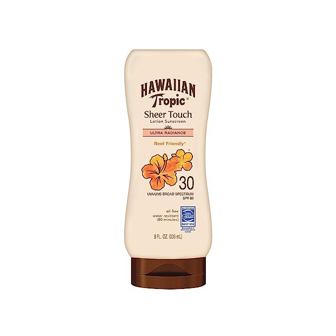Hawaiian Tropic Sheer Touch Lotion Sunscreen, Moisturizing Broad-Spectrum Protection, SPF 30, 8 O... | Amazon (US)