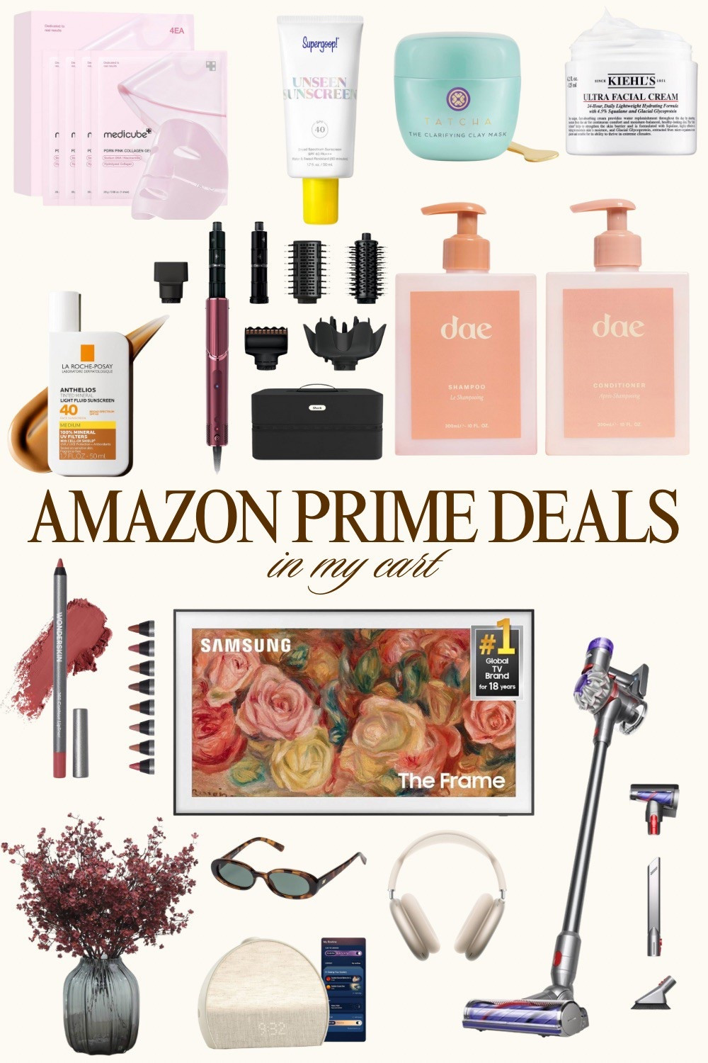 My Prime Day cart is a little bit of everything this year 🤎
Skincare staples I swear by, hair tools I’ve been eyeing, and a few home + tech upgrades I couldn’t pass up (yes, The Samsung Frame TV finally made the list 👀).
Linking all my Amazon Prime Day beauty deals, skincare must-haves, haircare favorites, and home finds on LTK so you can shop along with me.

#LTKHome #LTKBeauty #LTKSaleAlert