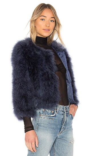 Yumi Kim Away We Go Jacket in Navy Feather from Revolve.com | Revolve Clothing (Global)