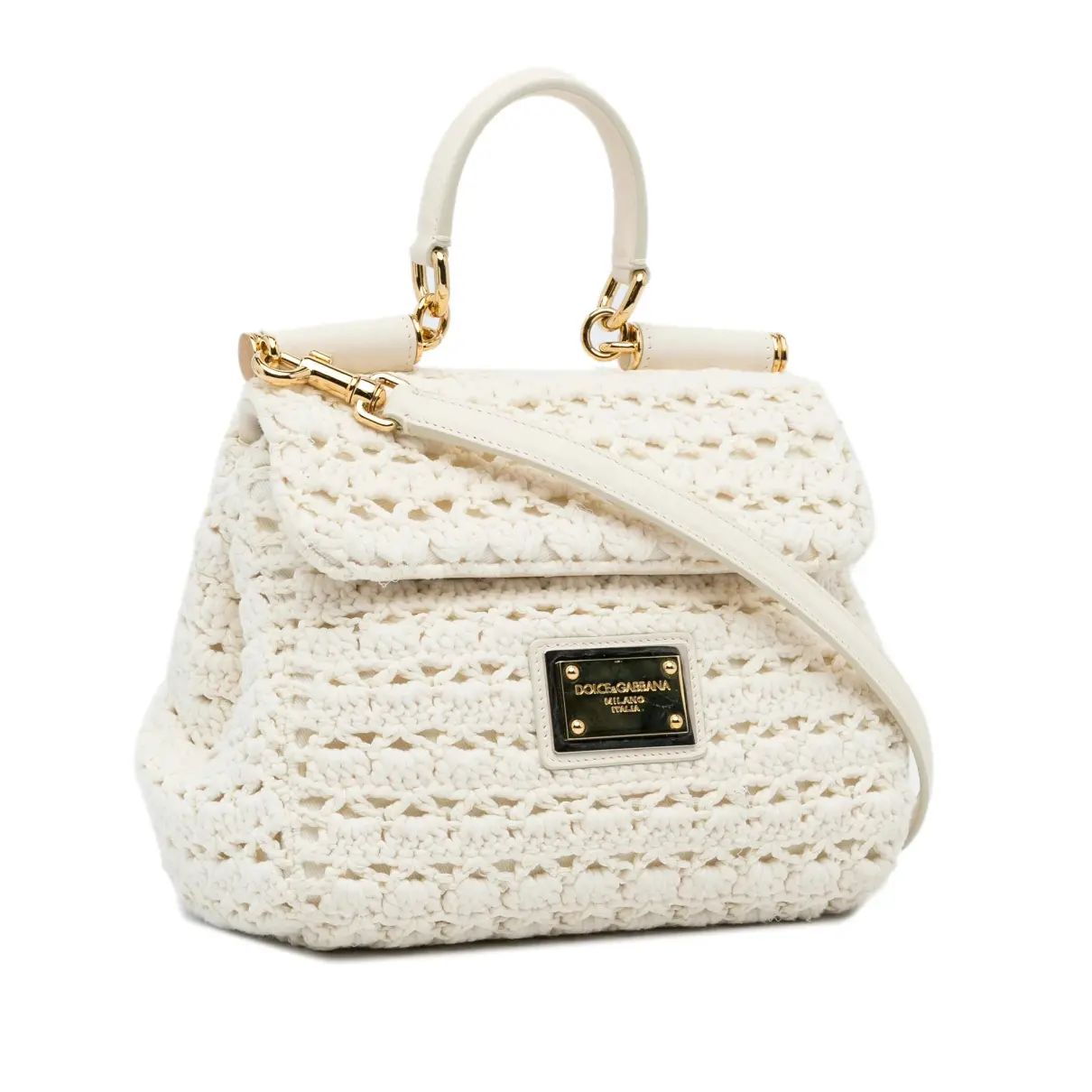 Cloth crossbody bag Dolce & Gabbana White in Cloth - 40402171 | Vestiaire Collective (Global)