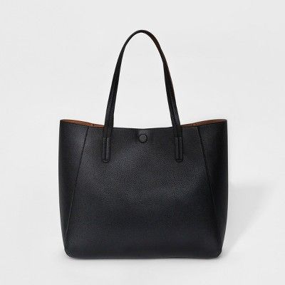 Small Reversible Tote Handbag - A New Day™ Black | Target