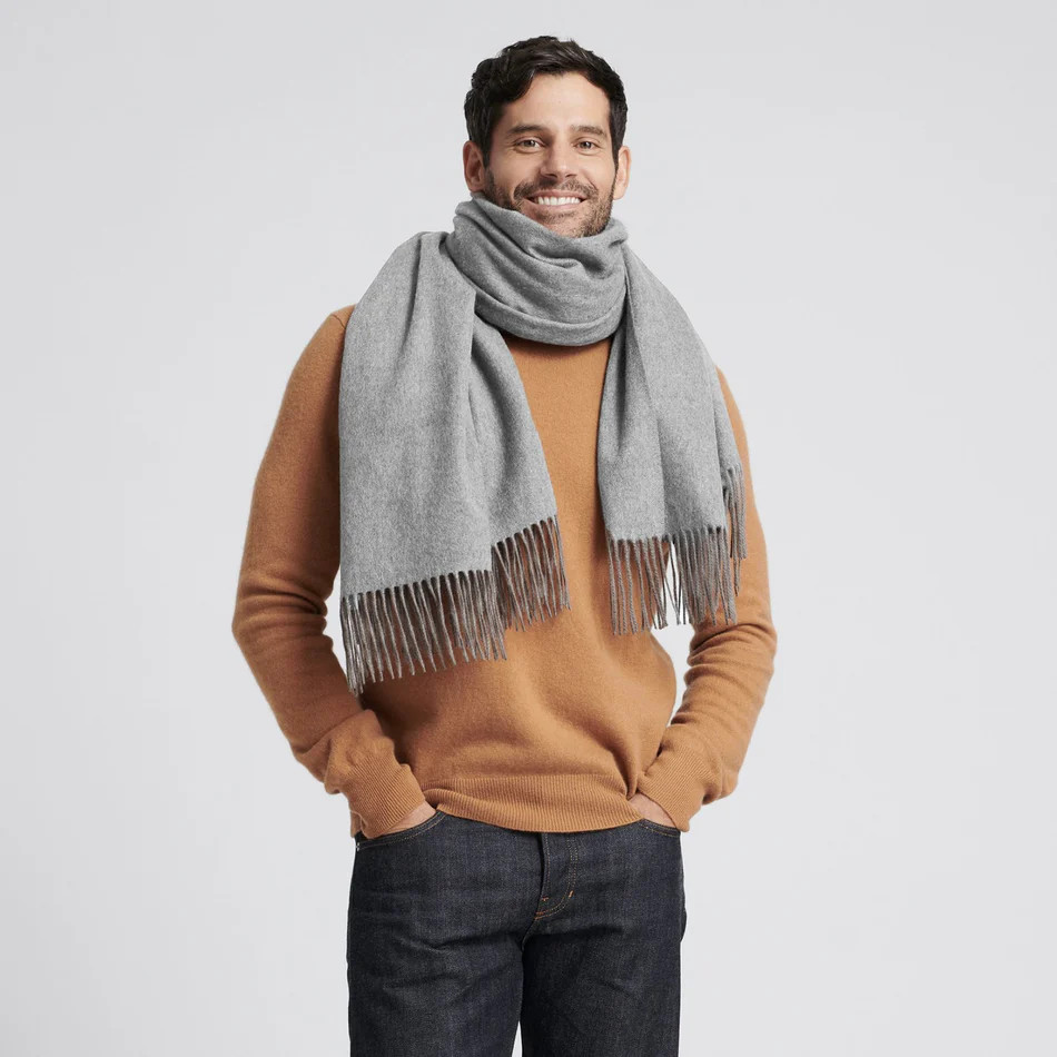 Cashmere Solid Scarf | Naadam