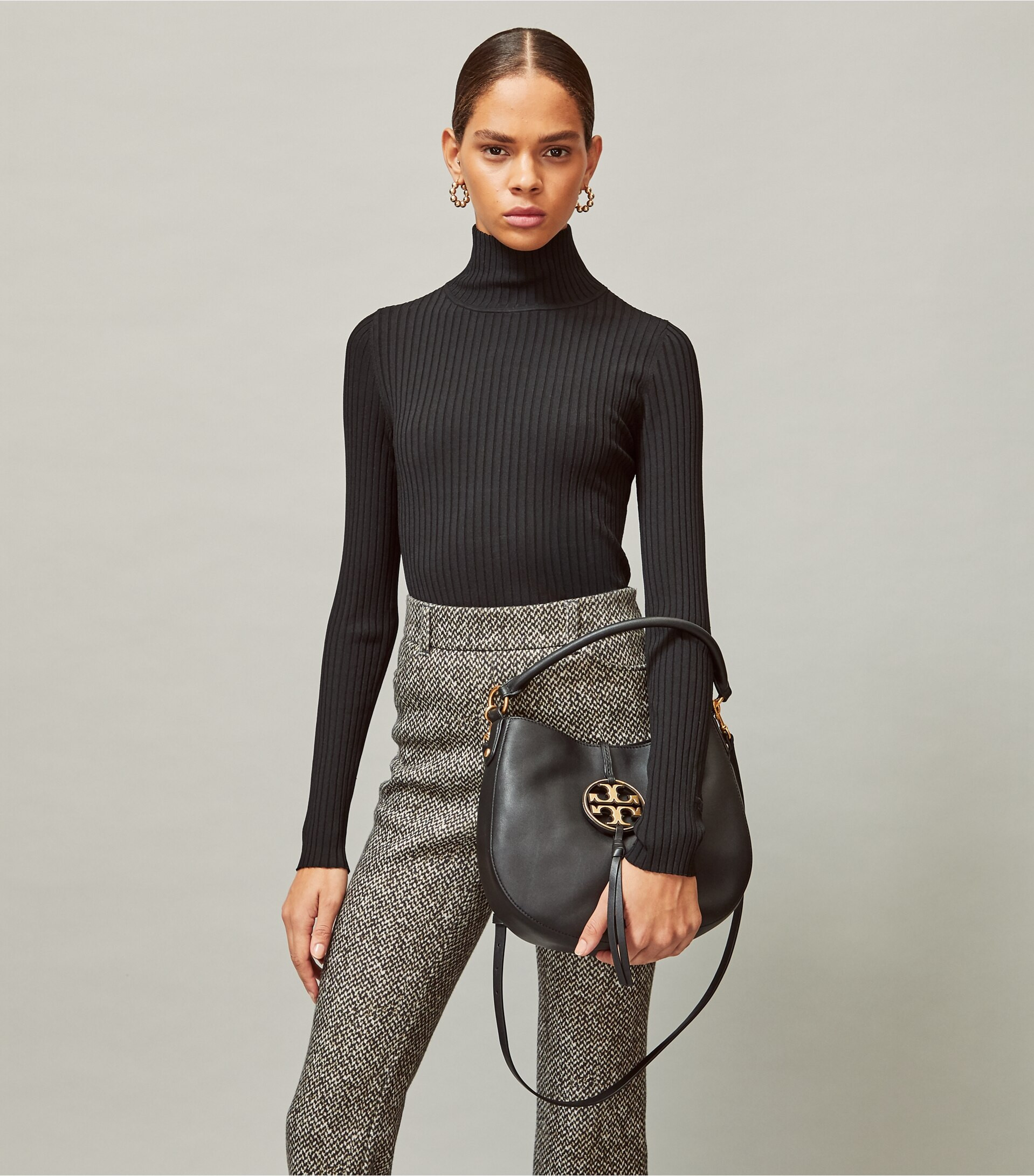 Miller Metal-Logo Mini Hobo | Tory Burch (US)