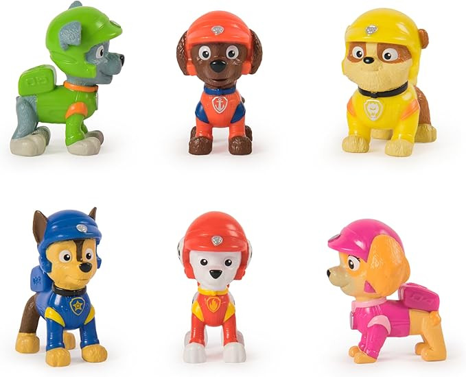 Paw Patrol: Rescue Wheels, 6-Piece Pup Squad Action Figure Gift Set, Kids Toys for Boys & Girls A... | Amazon (US)