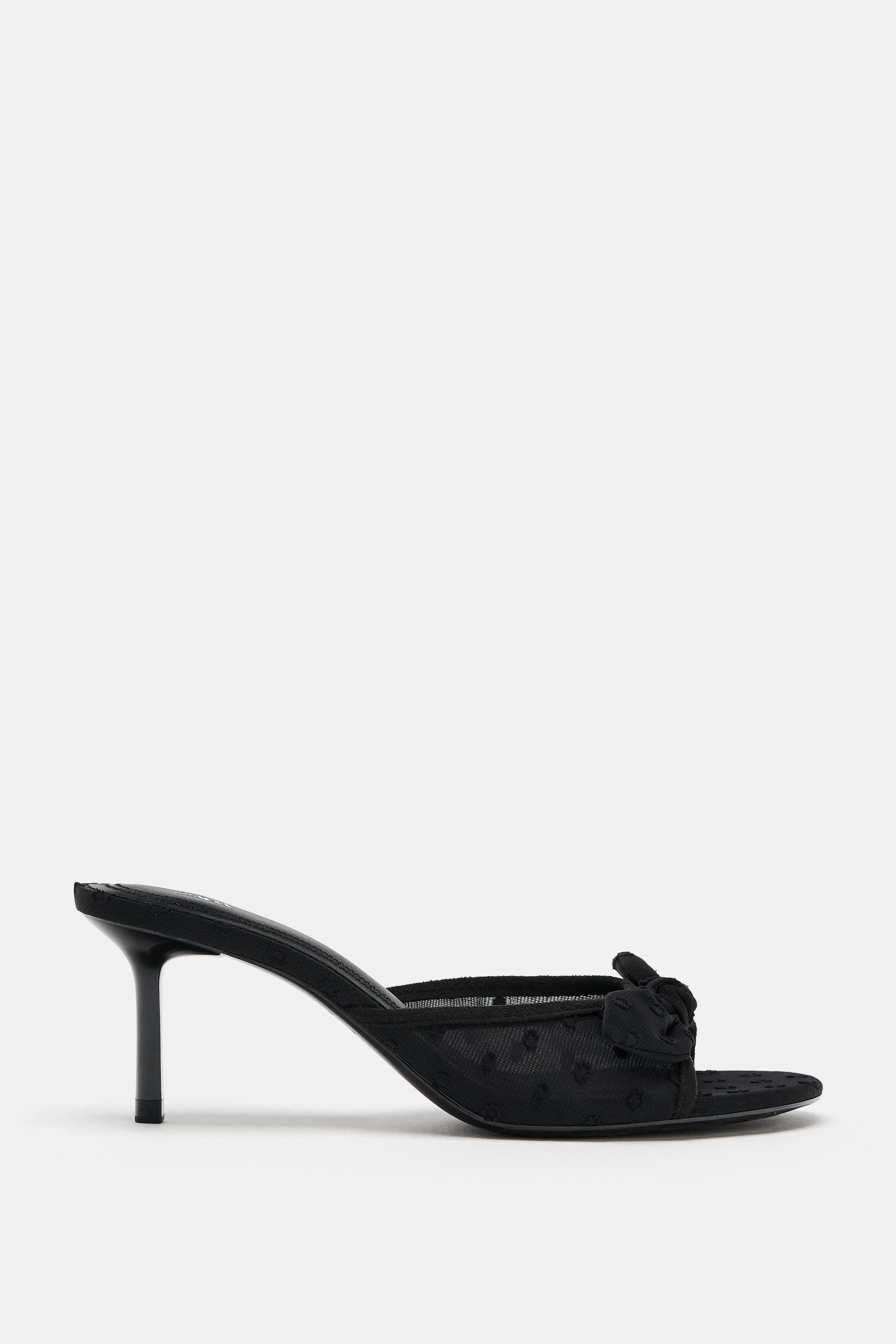 SANDALES À TALONS EN MESH | Zara FR