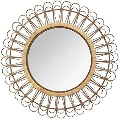 Stratton Home Décor Stratton Home Decor 33.86" Tulum Rattan Mirror, Natural | Amazon (US)