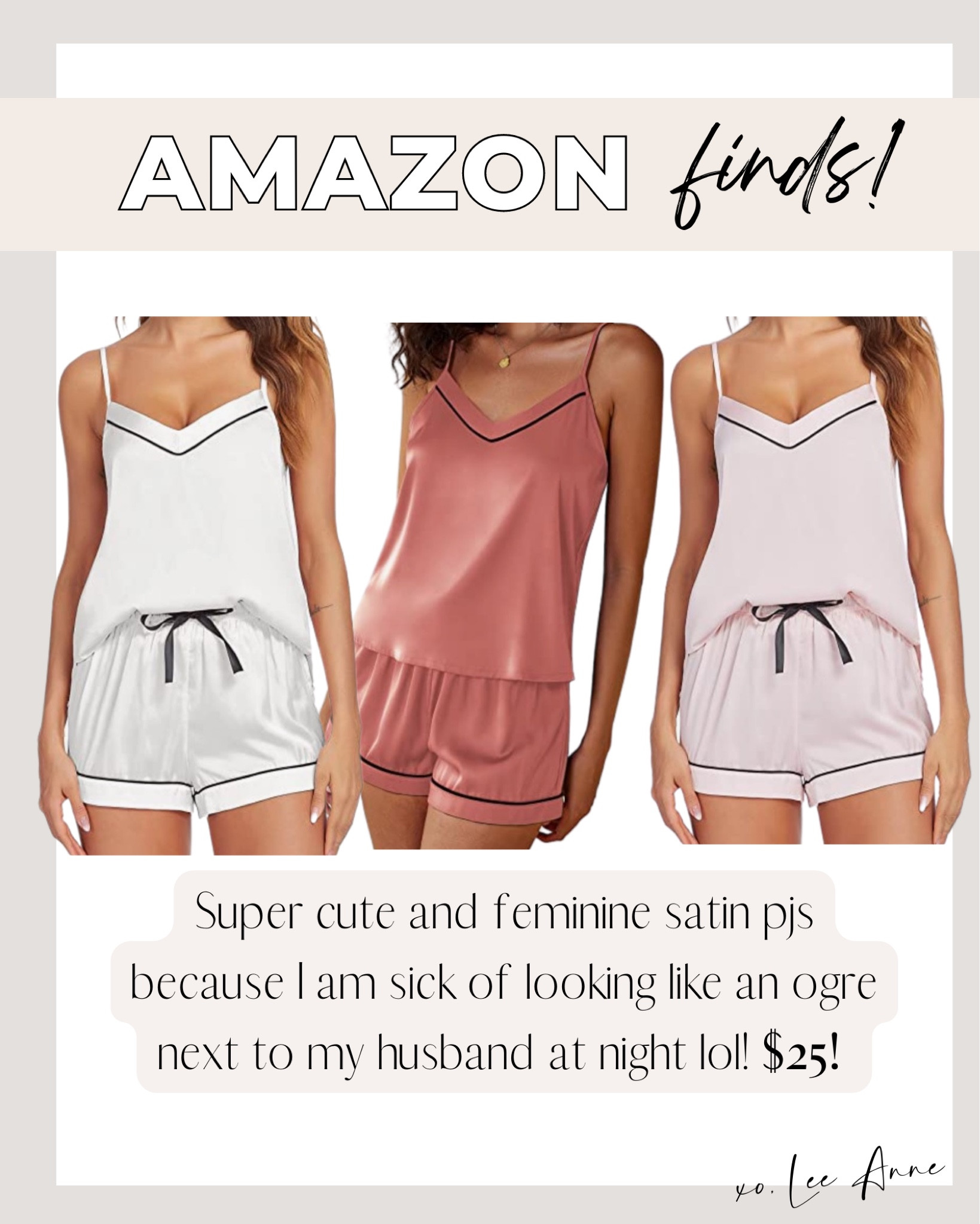 New Amazon satin pjs! #founditonamazon

#LTKHoliday #LTKGiftGuide #LTKsalealert