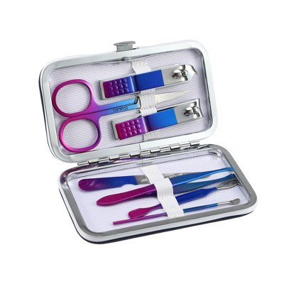 Unique Bargains Stainless Steel Manicure Tool Grooming Clippers Kit Multicolor 7 in 1 Set | Target