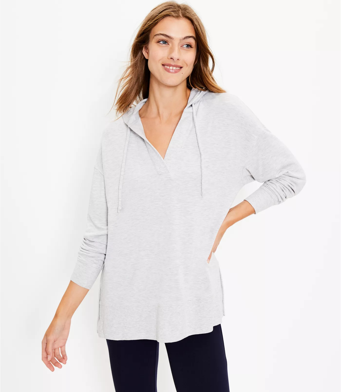 Lou & Grey Signaturesoft Tunic Hoodie | LOFT | LOFT