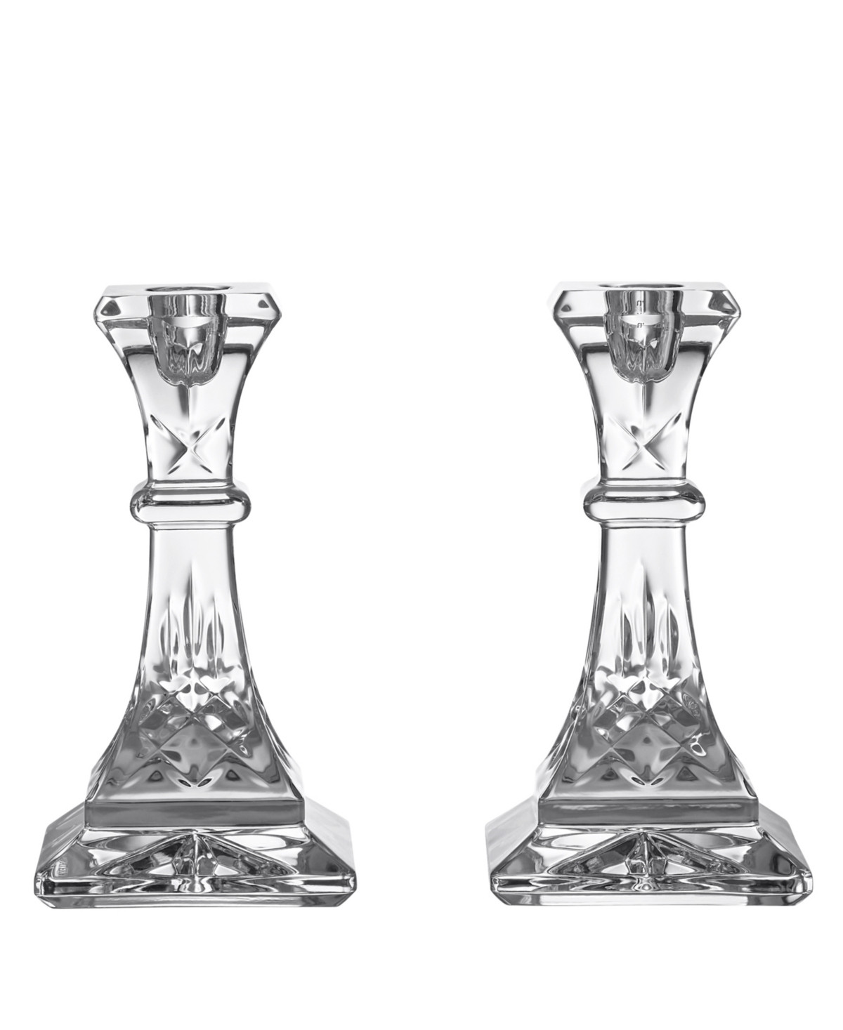 Waterford Lismore Candlestick 6" Set of 2 - Clear | Macy's