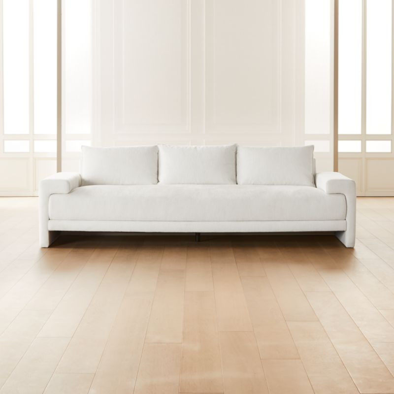 Camden White Sofa + Reviews | CB2 | CB2