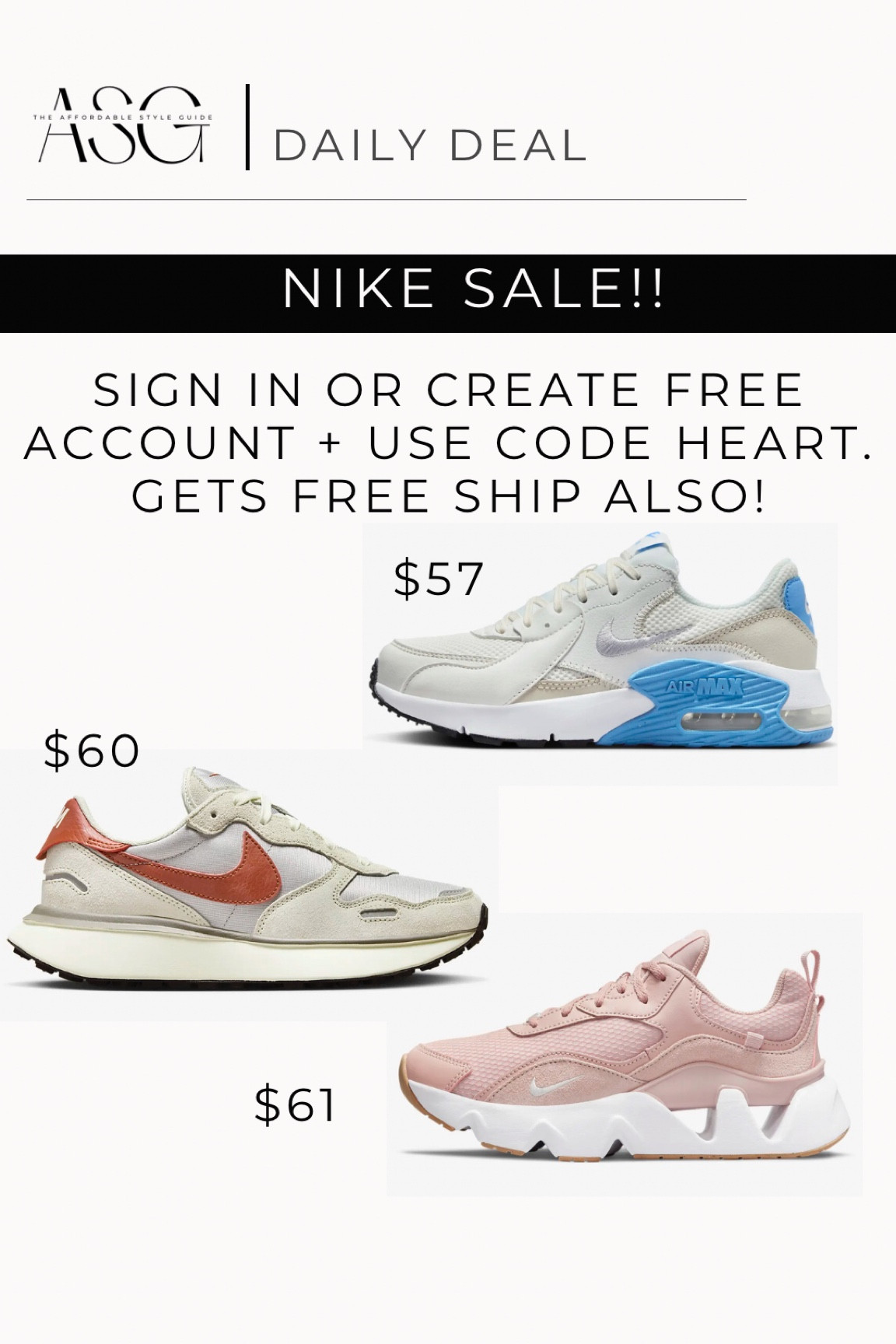 Nike women’s sneaker sale! Womens Nike air max. Womens Nike waffle. 

#LTKfindsunder100 #LTKsalealert #LTKfindsunder50