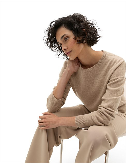 CASHMERE CREW NECK KNIT | David Jones (Australia & New Zealand)