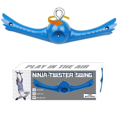 Etokfoks Ninja Twister Swing Set 360 Degree Handle Twist Spin Slackline Attachment Non Slip Blue 15 x 5.3 x 3.5 Inch 1 Piece | Target