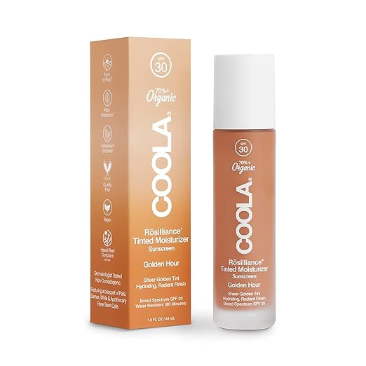 COOLA Organic Rosilliance BB Cream with SPF 30, Tinted Moisturizer Sunscreen & Foundation, Dermat... | Amazon (US)