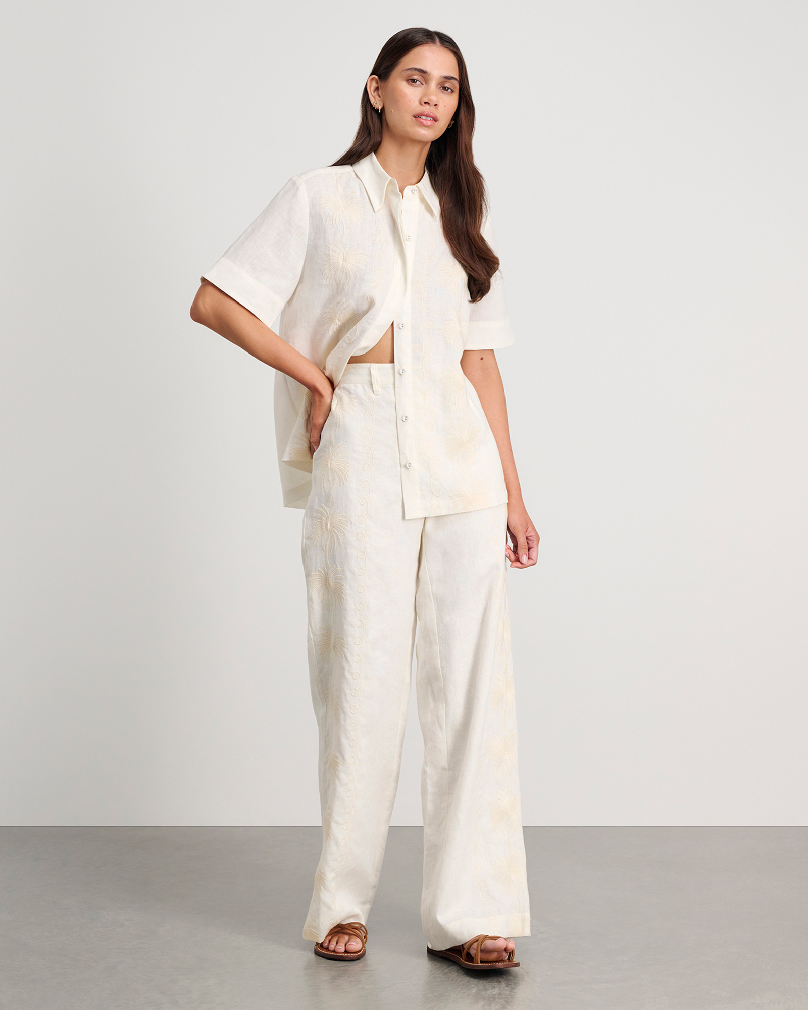 Rhi Linen Palm Pant | JAG (Australia & New Zealand)