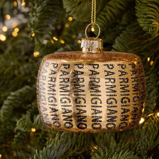 Glass Parmesan Wheel Ornament | West Elm (US)