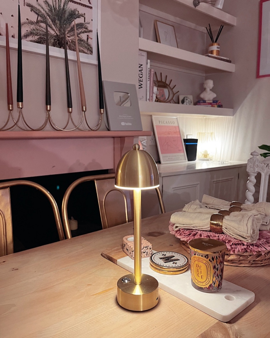 Gold battery lamp, we’re loving using this lamp to light up dinners or next to us in the bath! 

#LTKhome #LTKeurope #LTKGiftGuide