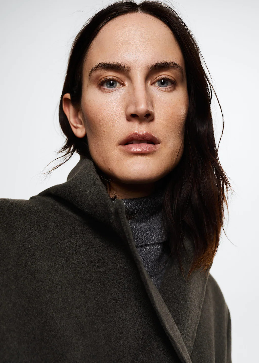 Wool coat with handmade belt -  Women | Mango USA | MANGO (US)