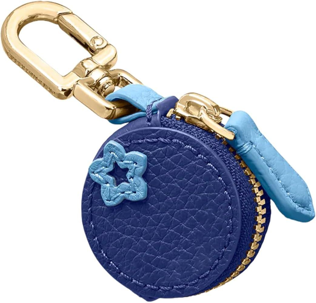 Chispee Strawberry Coin Purse Bag Charm, Leather Mini Zipper Pouch Keychain Wallet for Women, Cut... | Amazon (US)
