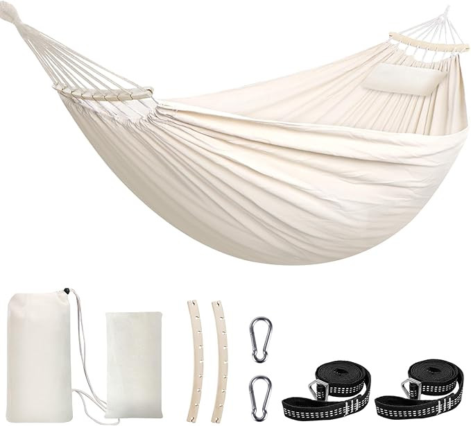 Chihee Cotton Hammock Large Soft Breathable Camping Hammock Holds Up to 660lbs Portable Tree Hamm... | Amazon (US)