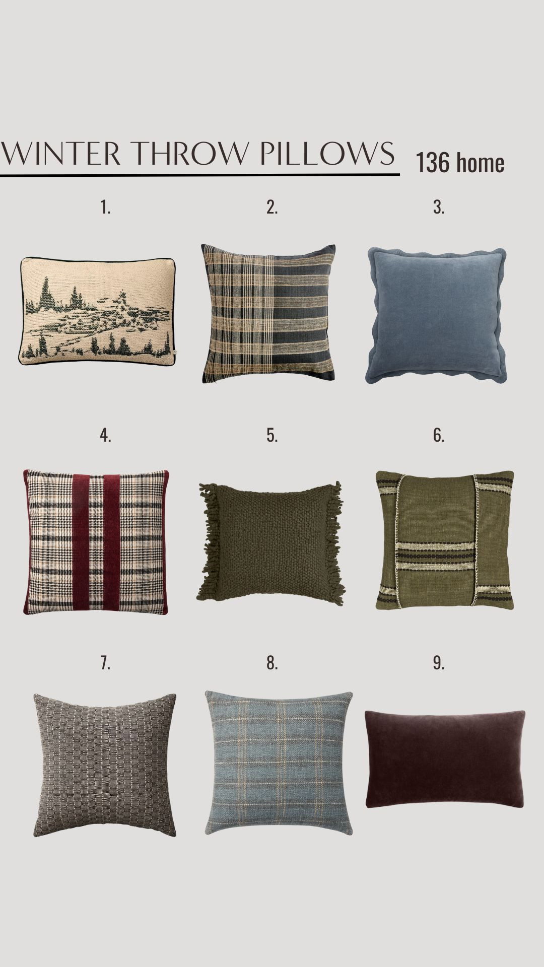 Winter Throw Pillows #winter #pillows #holiday #homedecor #livingroom 

 #LTKSeasonal #LTKHome #LTKStyleTip