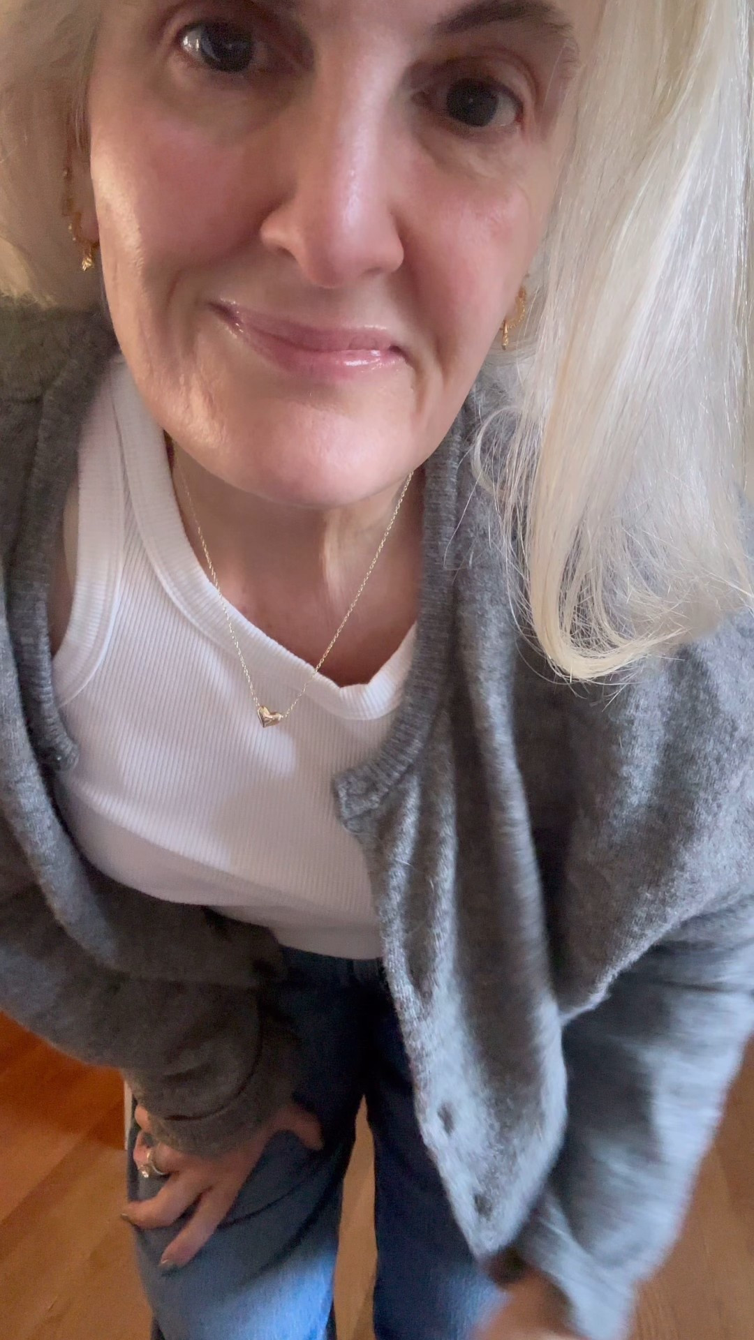 Cozy cardigan and my fav tank w boyfriend jeans 

#LTKMidsize #LTKOver40 #LTKPlusSize