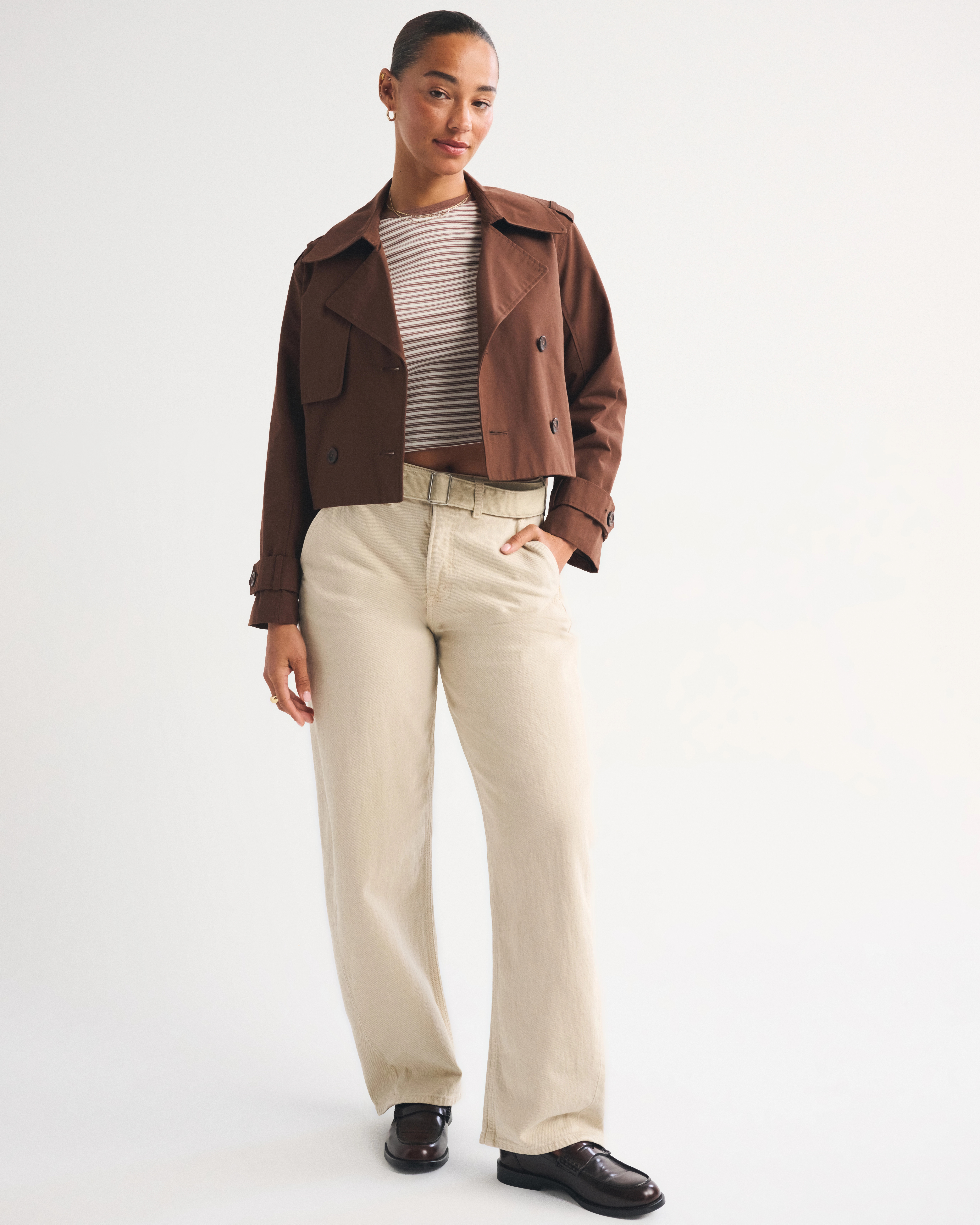 Curve Love High Rise Barrel Jean | Abercrombie & Fitch (US)