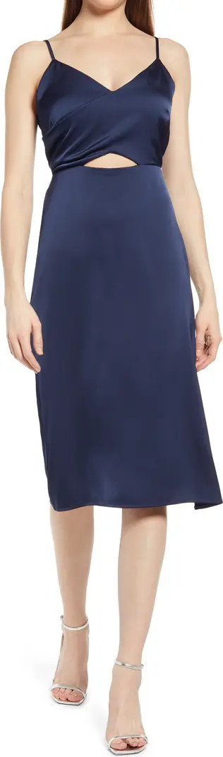 Sam Edelman Cutout Satin Cami Dress | Nordstrom | Nordstrom