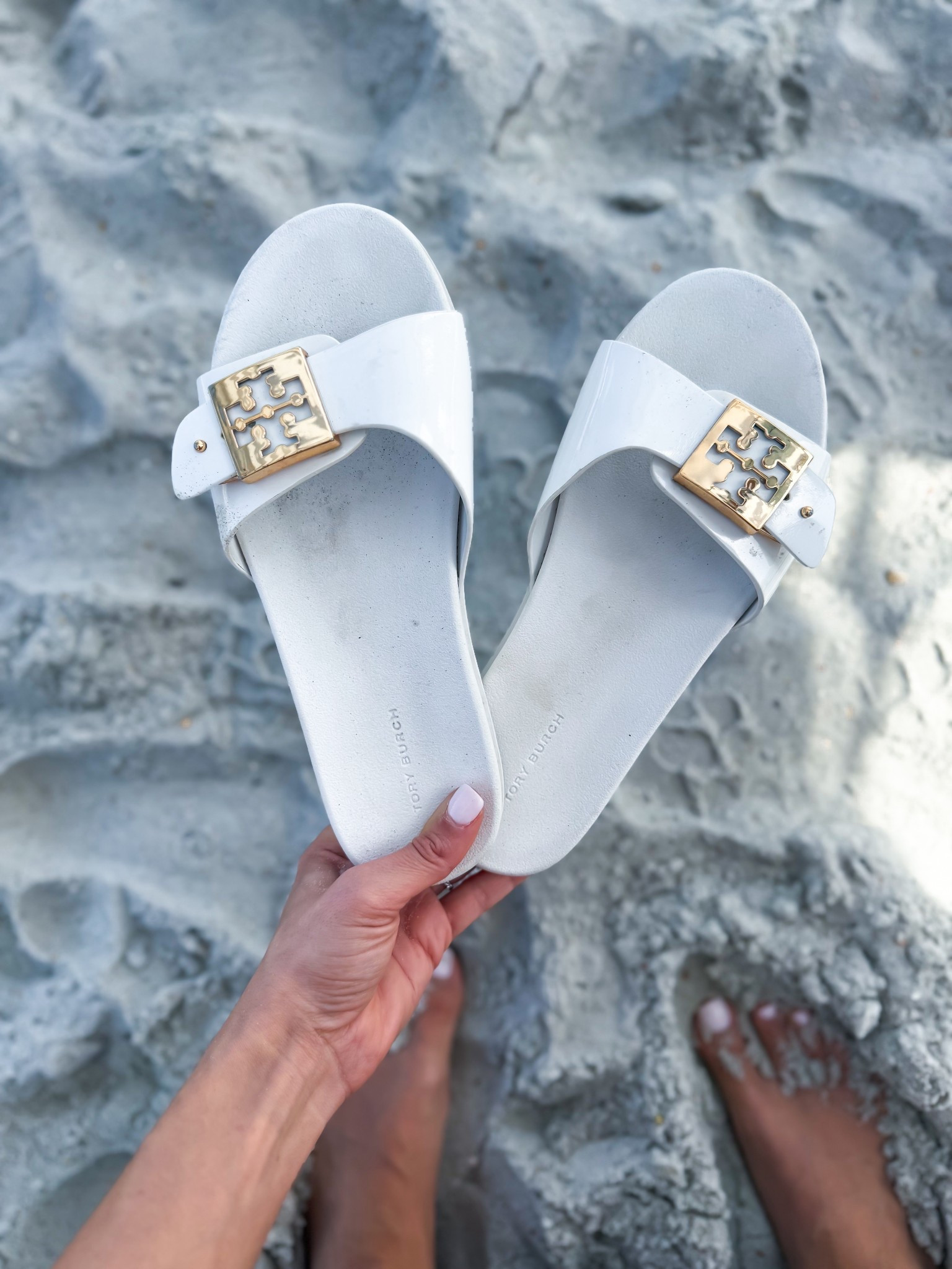 I just love these jelly buckle slides for the beach! These are super chic and can get wet too! Beach day. Beach vacation. Vacation outfits. Resort wear. 

#LTKTravel #LTKSwim #LTKootd