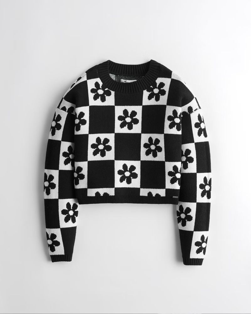 Women's Easy Crew Pattern Sweater | Women's Sale | HollisterCo.com | Hollister (UK)
