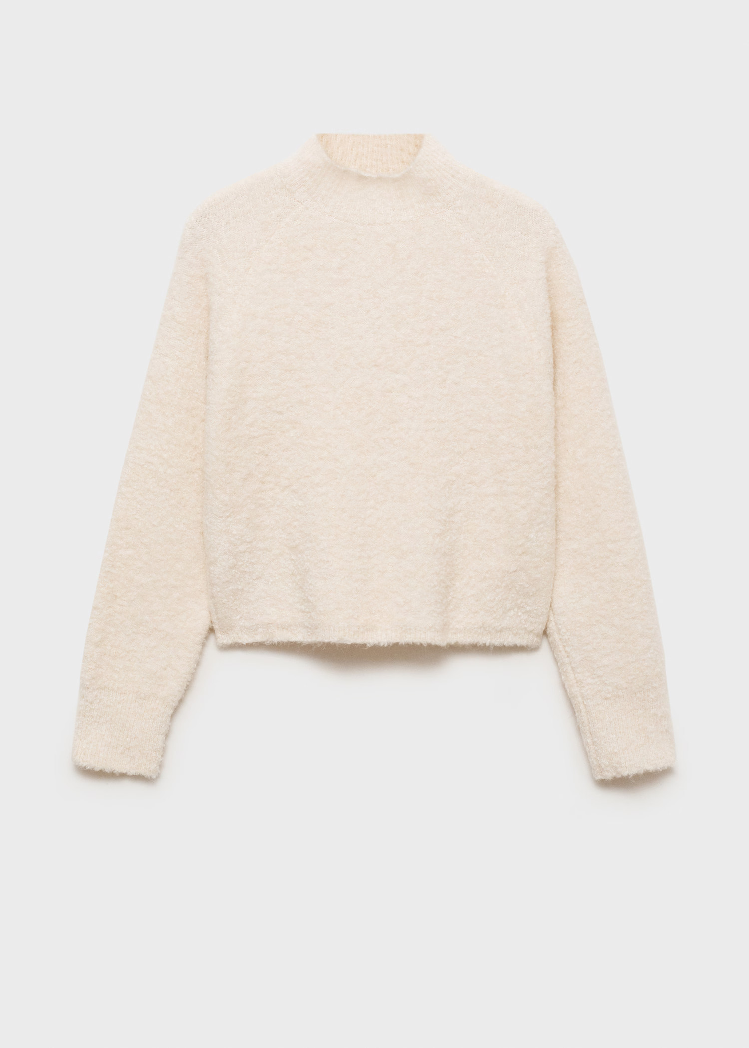 Bouclé-Pullover mit halbhohem Kragen - Damen | MANGO Österreich | Mango EU