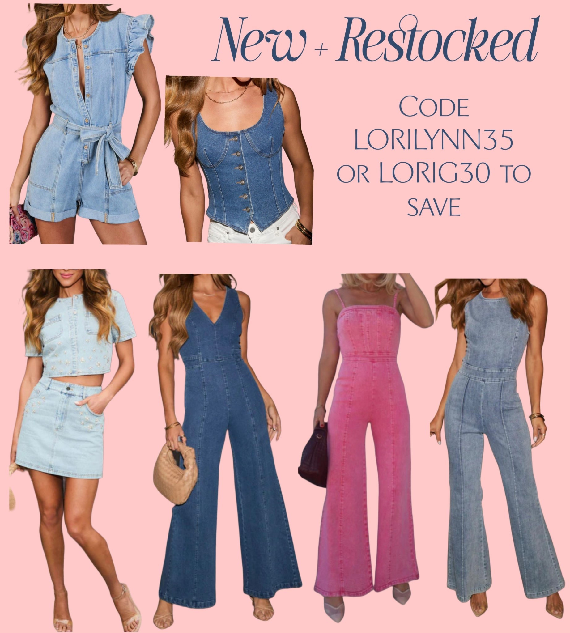 Newly added denim pieces & some best sellers have been restocked! 

#LTKSeasonal #LTKFestival #LTKootd