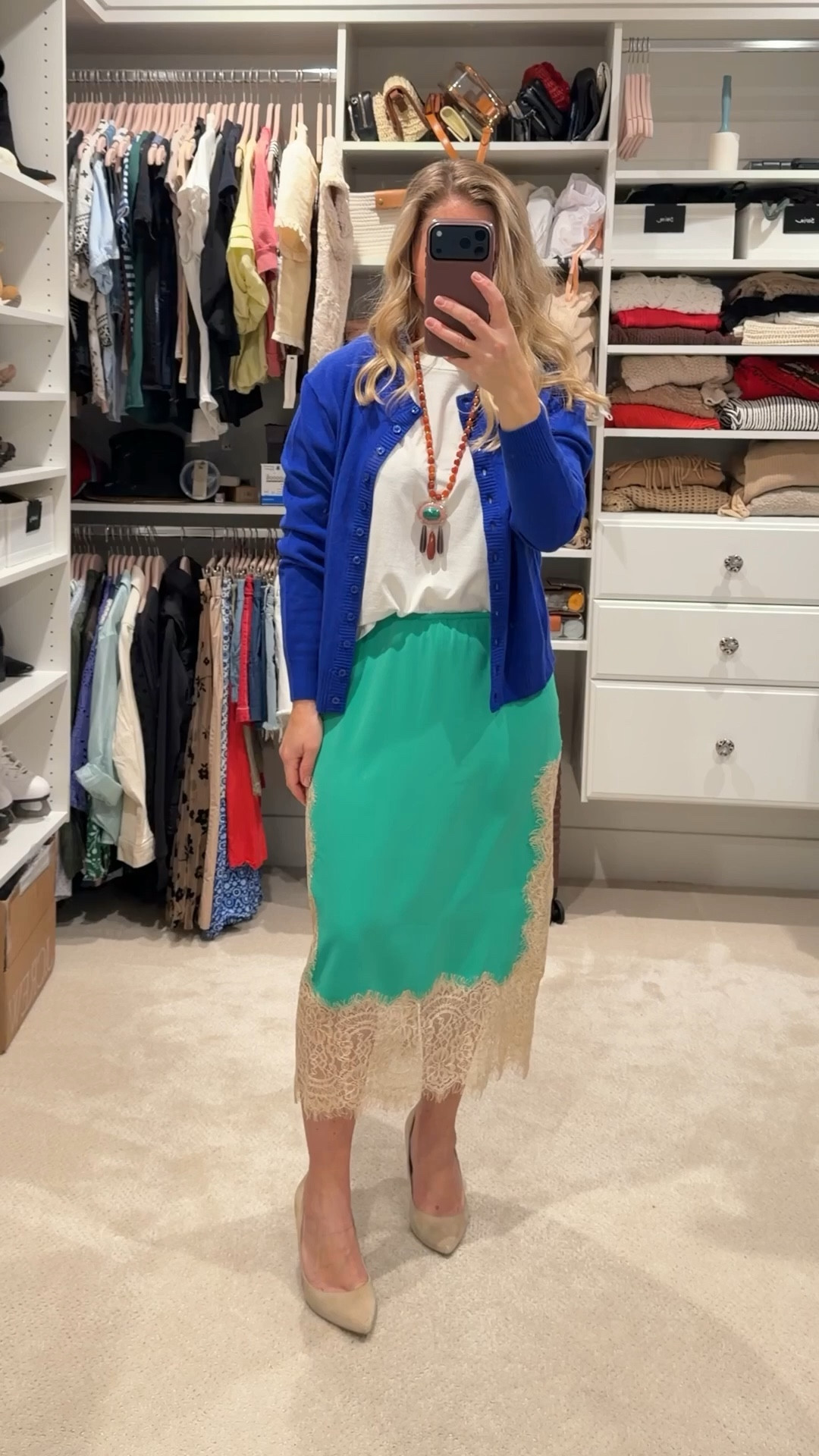Easter outfit for women 💐✨

Soft color, light layers, and pieces that feel polished but effortless. This look is perfect for Easter brunch and easily transitions into a date night with just a quick refresh.

A satin midi skirt paired with a classic tee and a pop of color from the cardigan is one of my favorite outfit formulas this season. Feminine, comfortable, and versatile for any spring plans.

Everything is linked in LTK. 🌸

#LTKootd #LTKSeasonal #LTKgrwm