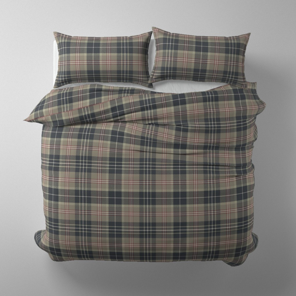 Japandi Farmhouse Plaid (L) Duvet Cover | Spoonflower | Spoonflower
