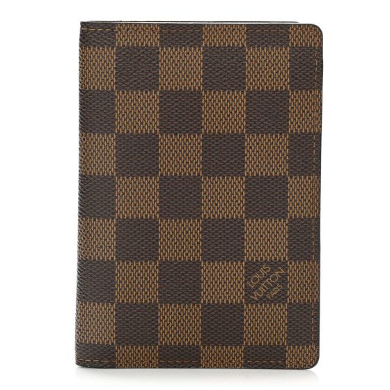 Damier Ebene Passport Cover | FASHIONPHILE (US)