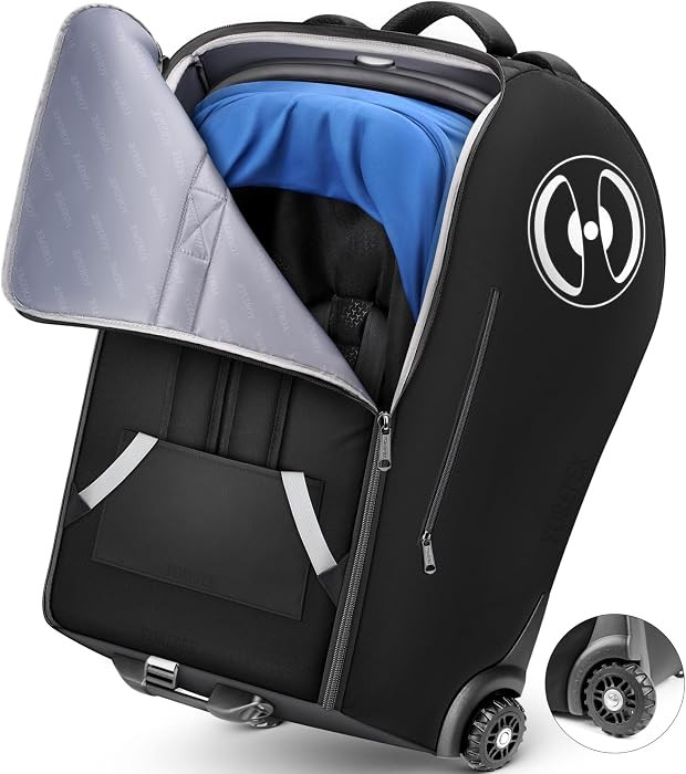 YOREPEK Infant Car Seat Travel Bag Backpack with Wheels, Fits for Doona Car Seat Stroller, Padded... | Amazon (US)