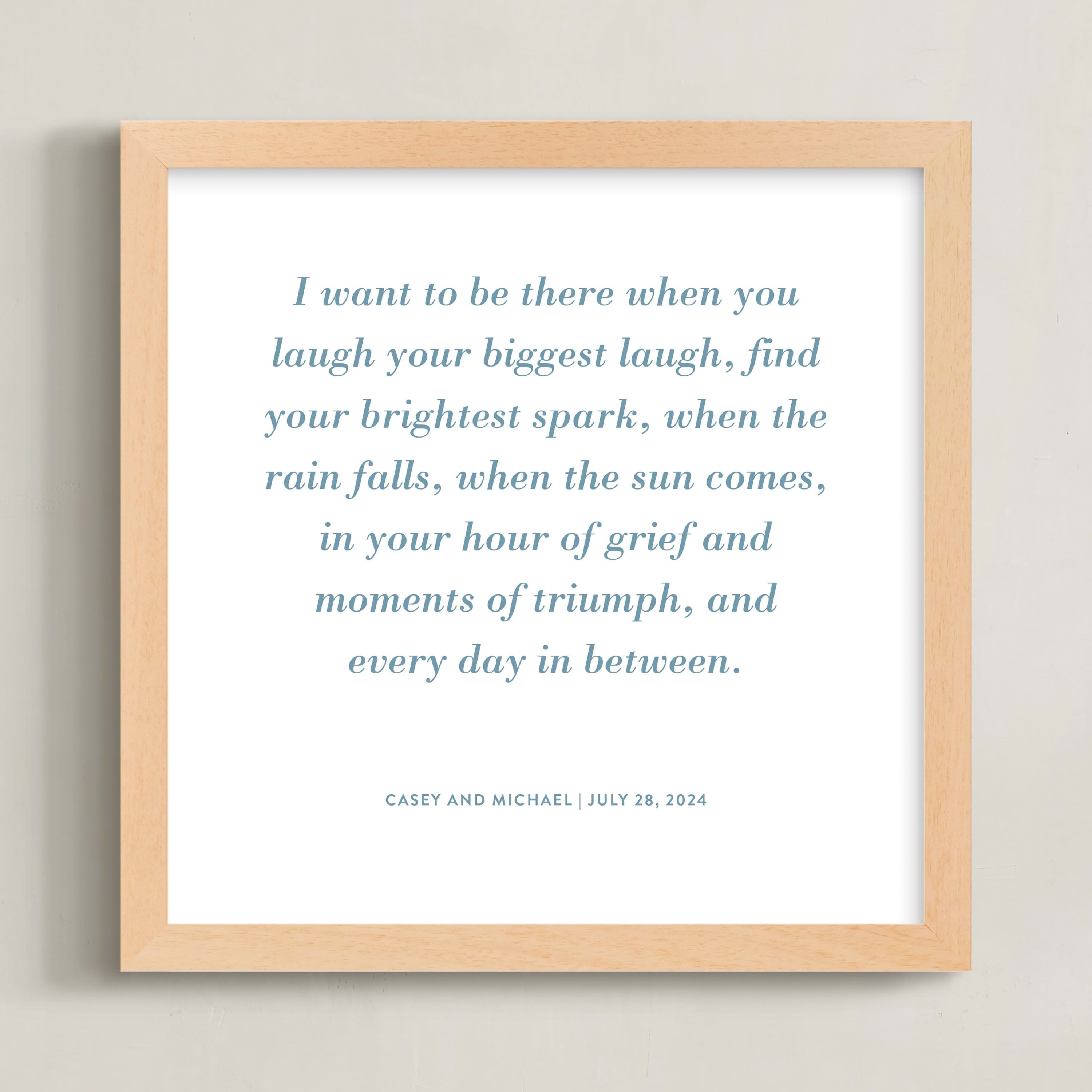 Your Vows as a Letterpress Art Print | Minted