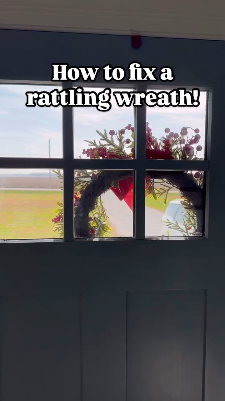 The last two years I abandoned having a wreath on the front door altogether! We live in the country where it is windy most of the time, and I could not stand the sound of it banging against my door. This year I was determined to have a wreath! 

I tried command hooks and strips, but for some reason they just did not work on my door. But this magnet has survived the crazy wind advisory we’ve had the last couple days! 🙌🏻

comment below, and I will send you the link to the wreath and materials! 

#diyhomedecor #diycrafts #diychristmasdecor #christmasdecor #decorhacks #lifehack #diyhack