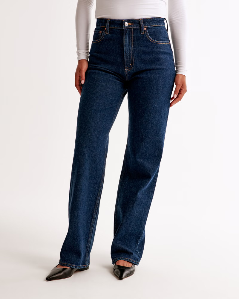 Curve Love High Rise 90s Relaxed Jean | Abercrombie & Fitch (US)