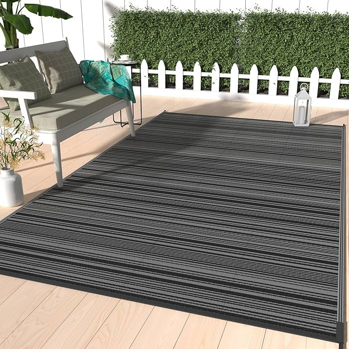 GENIMO Outdoor Rug for Patio Clearance, 5'x8' Waterproof Rugs, Lightweight Plastic Straw Carpet, ... | Amazon (US)