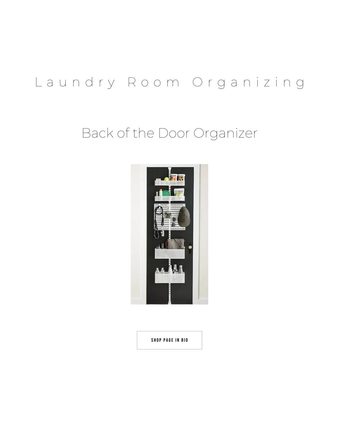 By far the most bang for your buck in the home organization world is the Elfa over the door rack.  This one is my personal favorite for laundry room organizing, but there are a ton of configurations depending on what you need to store in your space!  Click to see some of my favorite storage solutions.

#springcleaning  

 #LTKmomlife #LTKHome