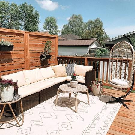 Ivory Moroccan Diamonds Indoor/Outdoor Area Rug | Rugs USA