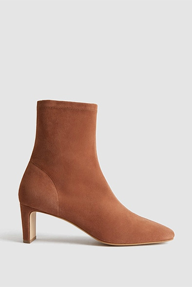 Suede 65mm Heel Bootie | Witchery (AU)