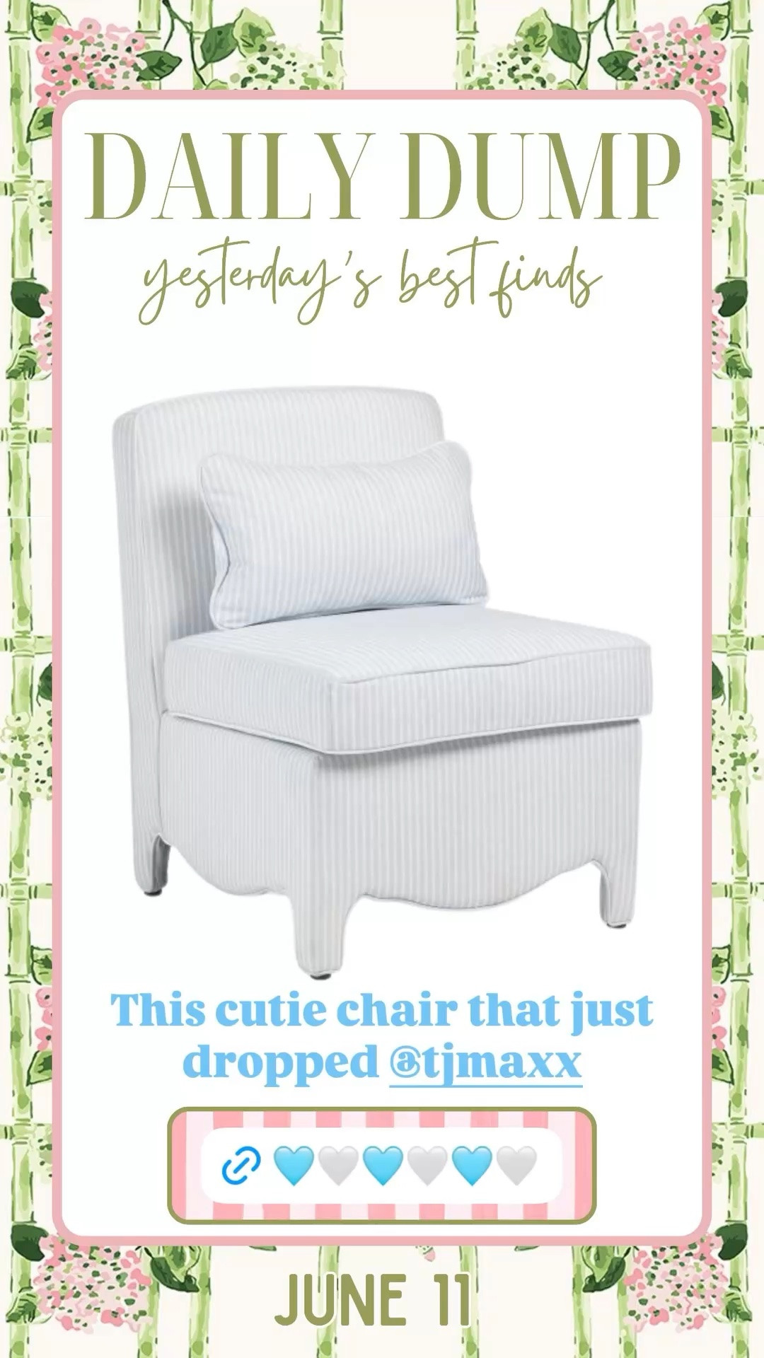This cutie chair that just dropped @tjmaxx