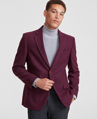 Nautica Men's Modern-Fit Solid Tweed Sport Coat - Macy's | Macy's
