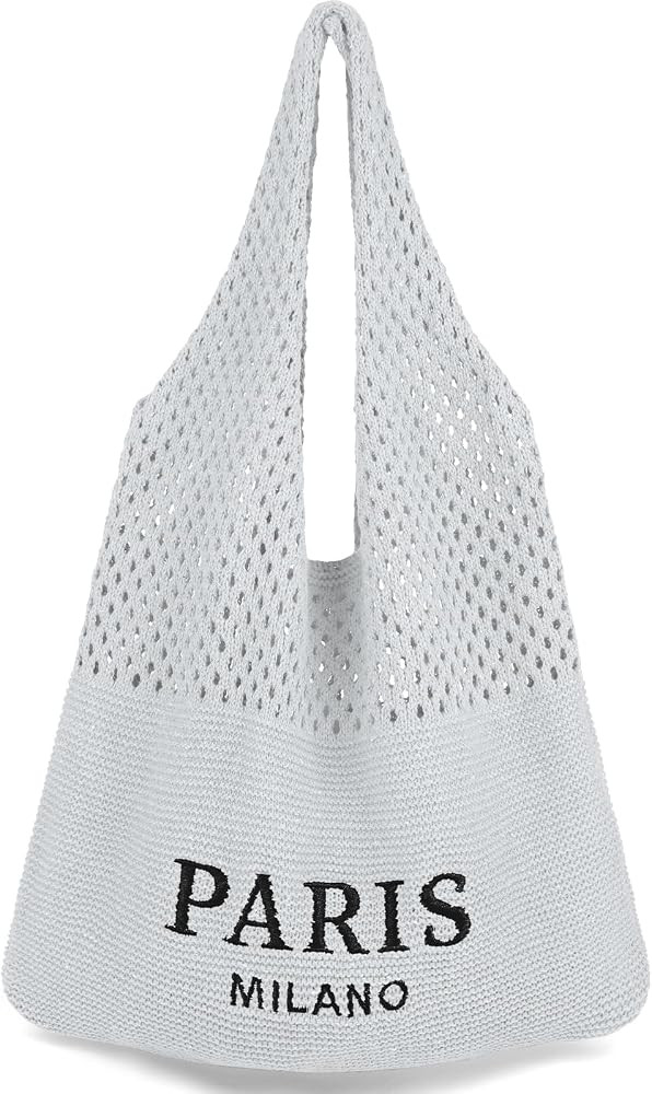 hatisan Crochet Bags for Women Summer Beach Tote Bag Aesthetic Tote Bag Hippie Bag Knit Bag | Amazon (US)